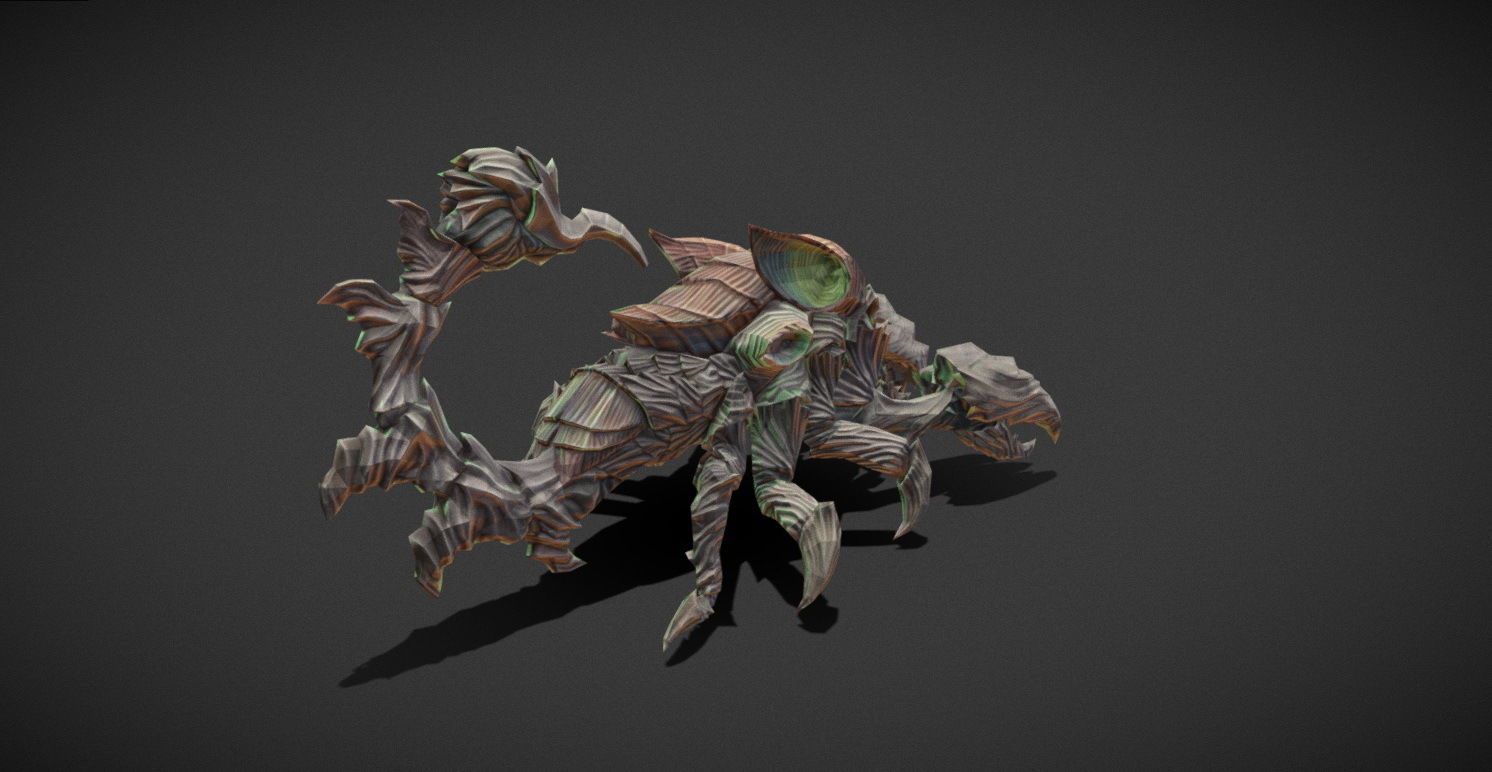 Fantasy Creature - Scorpion Low-poly 3D model_15