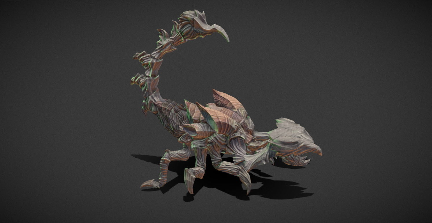 Fantasy Creature - Scorpion Low-poly 3D model_13