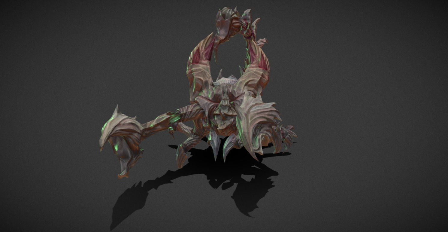 Fantasy Creature - Scorpion Low-poly 3D model_3