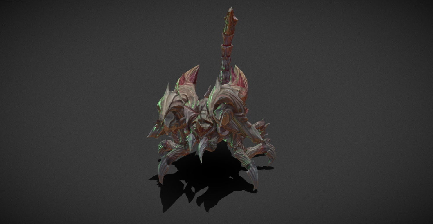 Fantasy Creature - Scorpion Low-poly 3D model_1