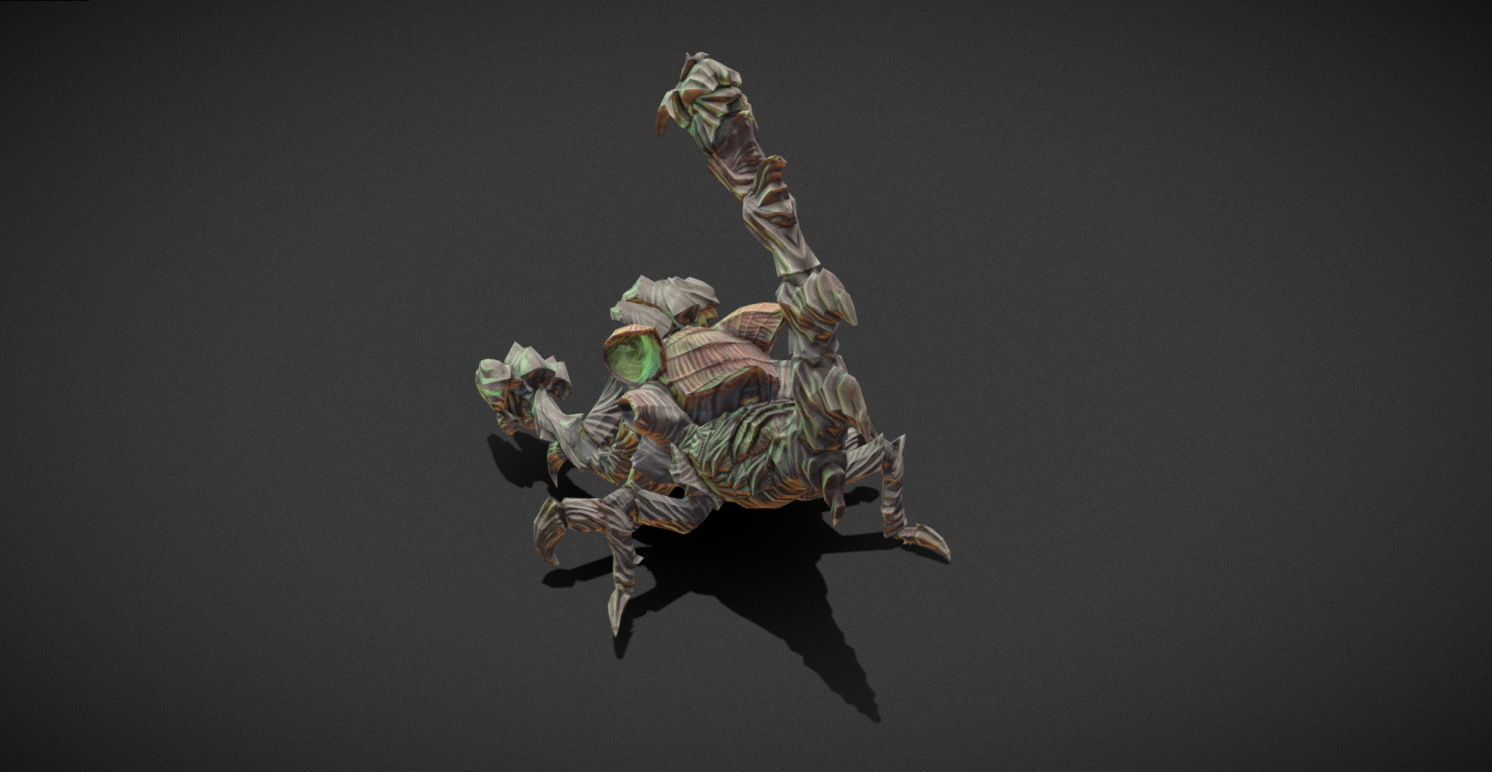 Fantasy Creature - Scorpion Low-poly 3D model_12