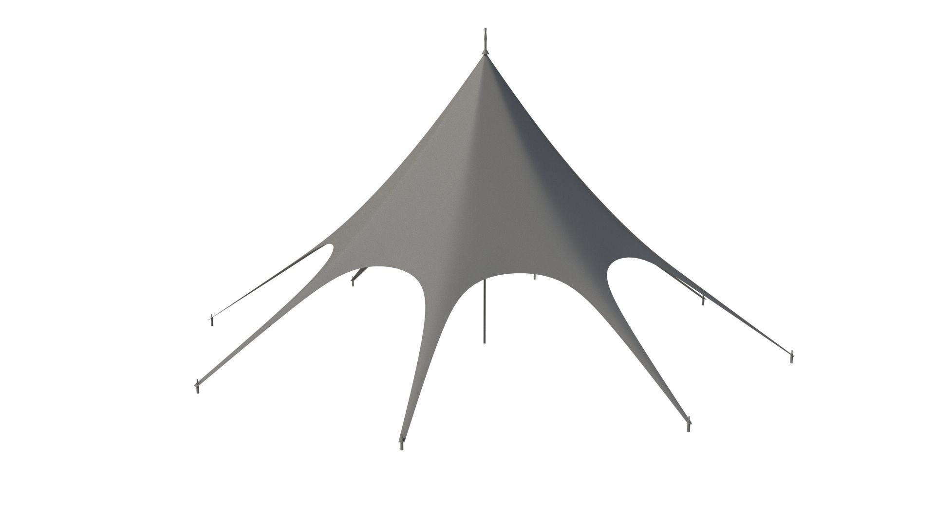 Outdoor Star tent  3D model_3
