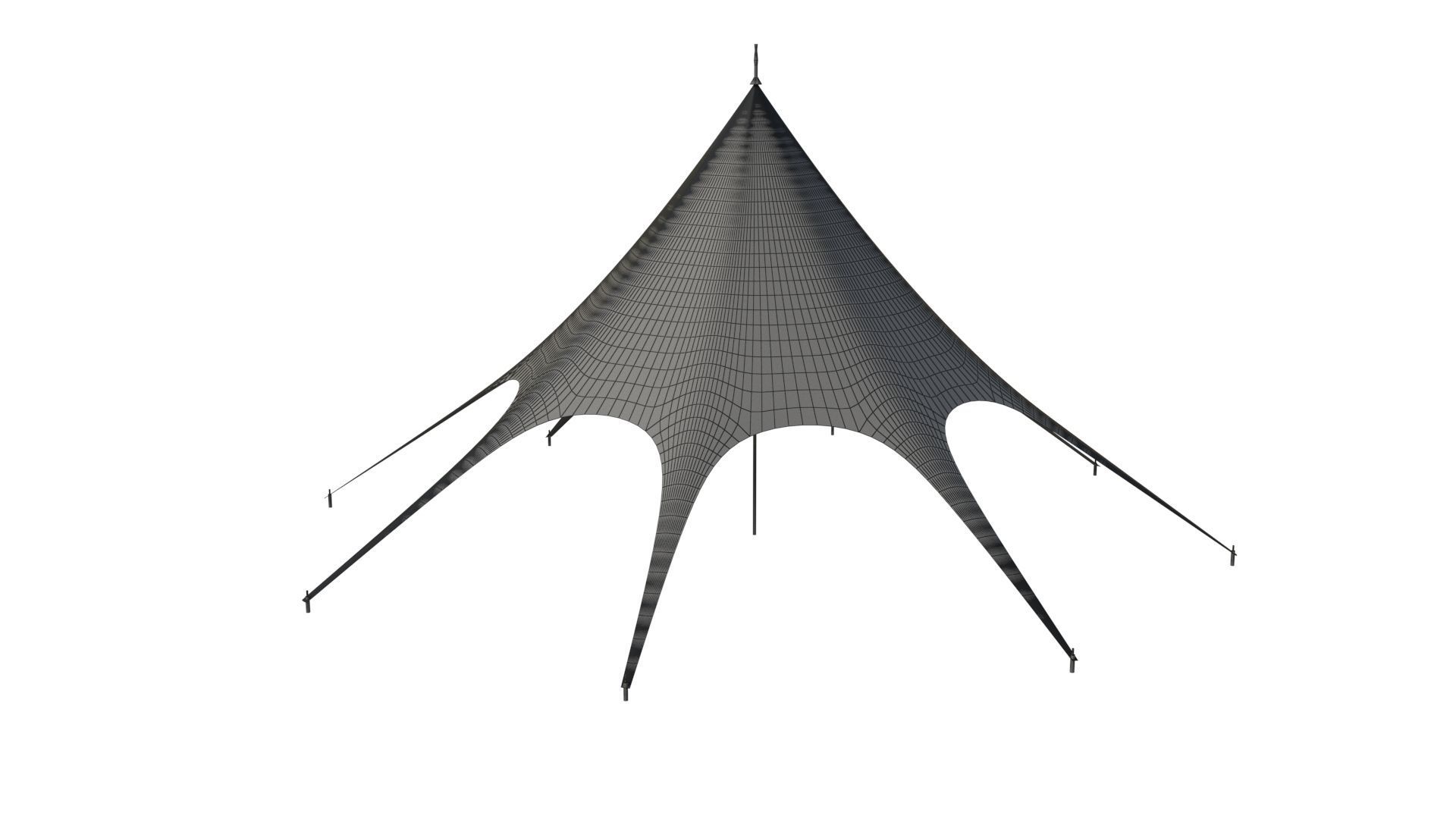 Outdoor Star tent  3D model_6
