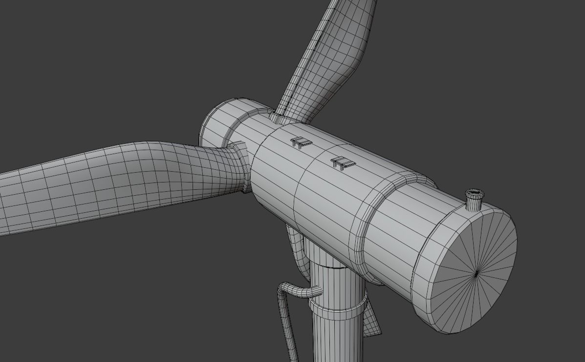 Underwater Wave Energy Collector Low-poly 3D model_2