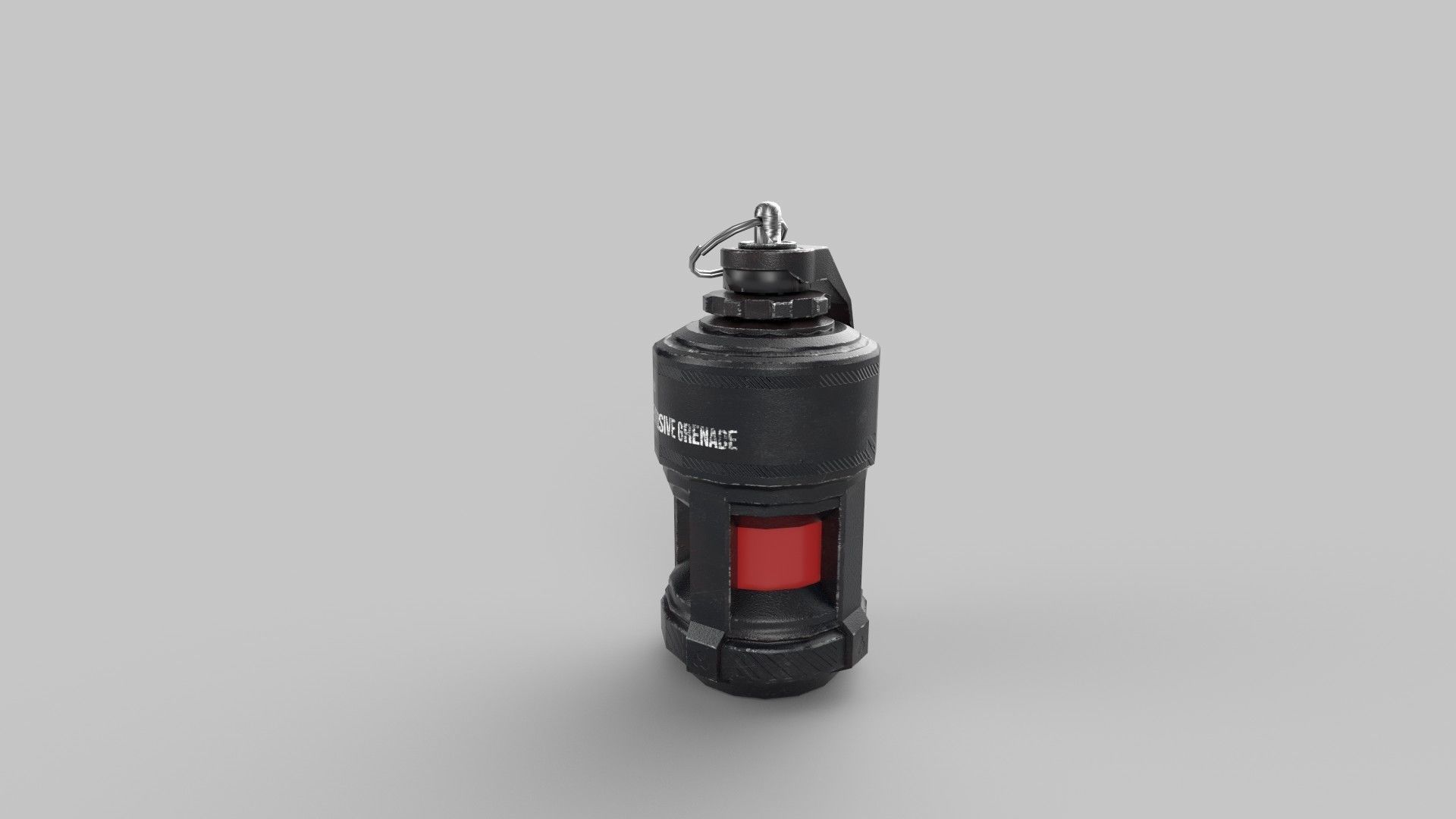 grenade fire extinguisher Low-poly 3D model_1