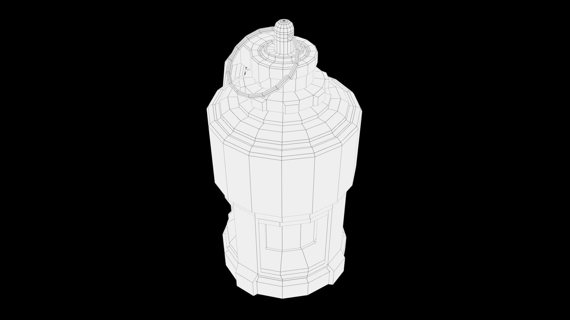 grenade fire extinguisher Low-poly 3D model_9