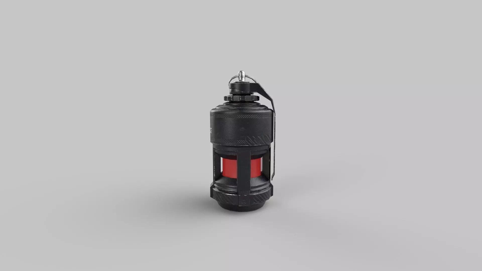 grenade fire extinguisher Low-poly 3D model_0