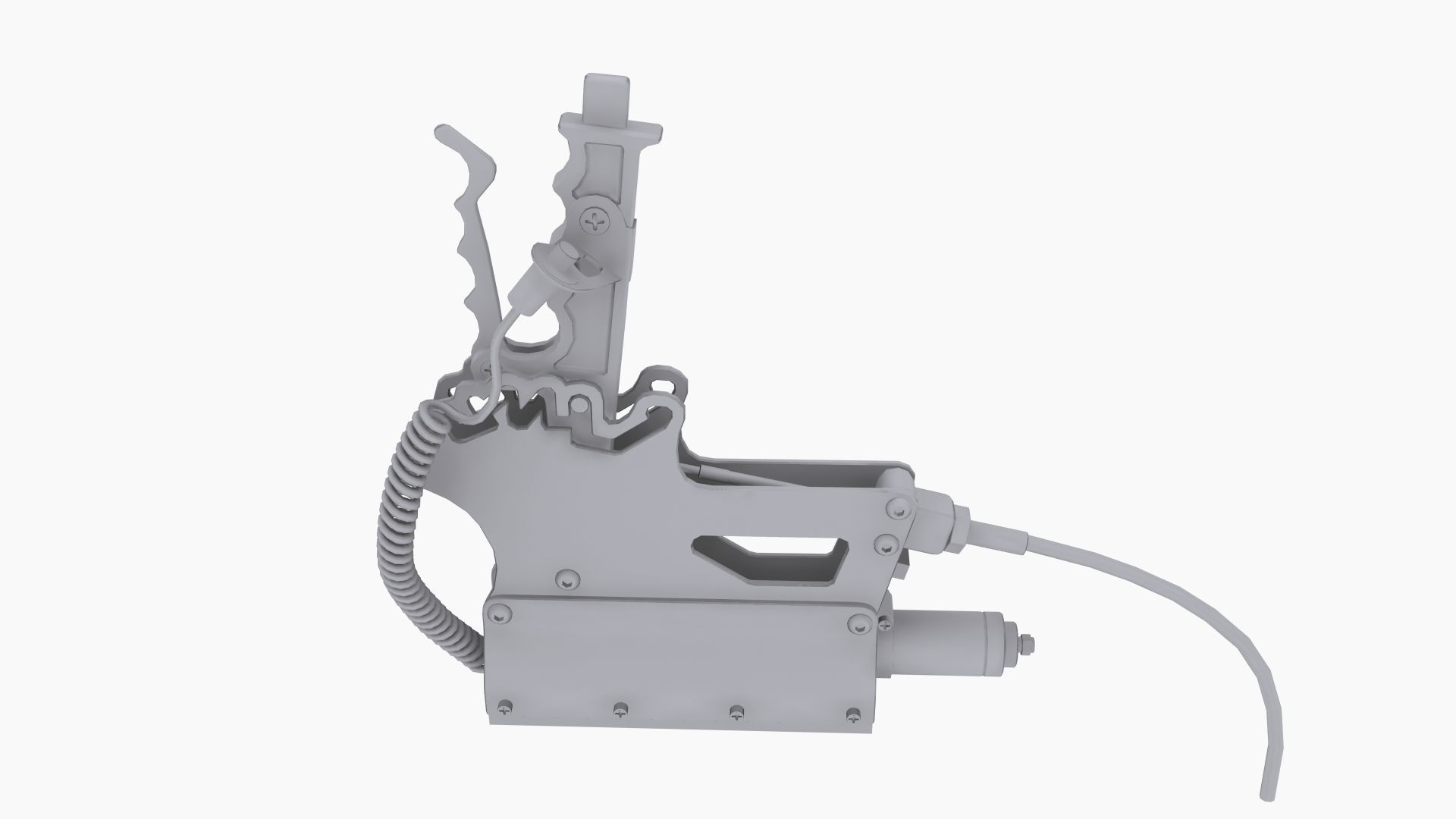 MM Billet 3 Speed complete shifter Low-poly 3D model_8