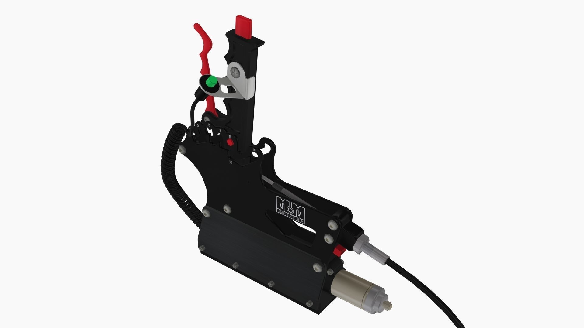 MM Billet 3 Speed complete shifter Low-poly 3D model_2