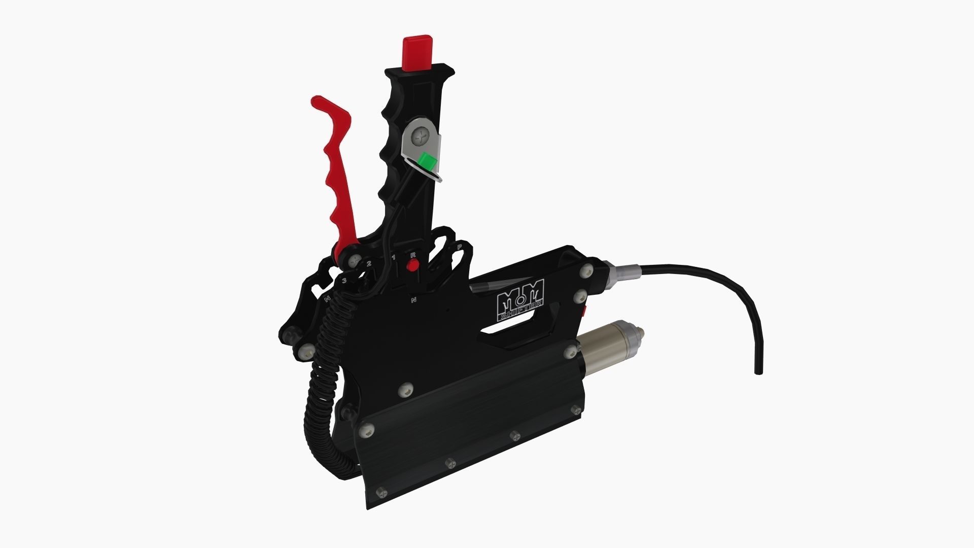 MM Billet 3 Speed complete shifter Low-poly 3D model_6