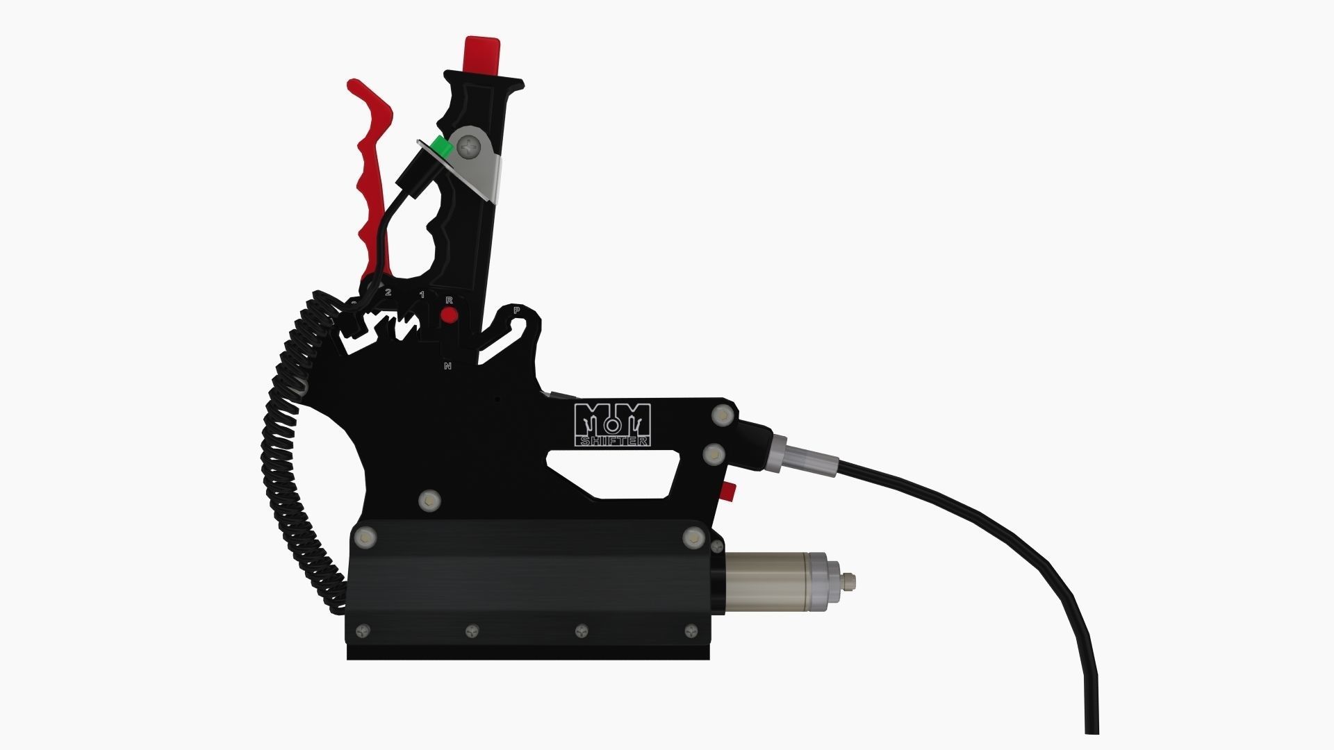 MM Billet 3 Speed complete shifter Low-poly 3D model_3