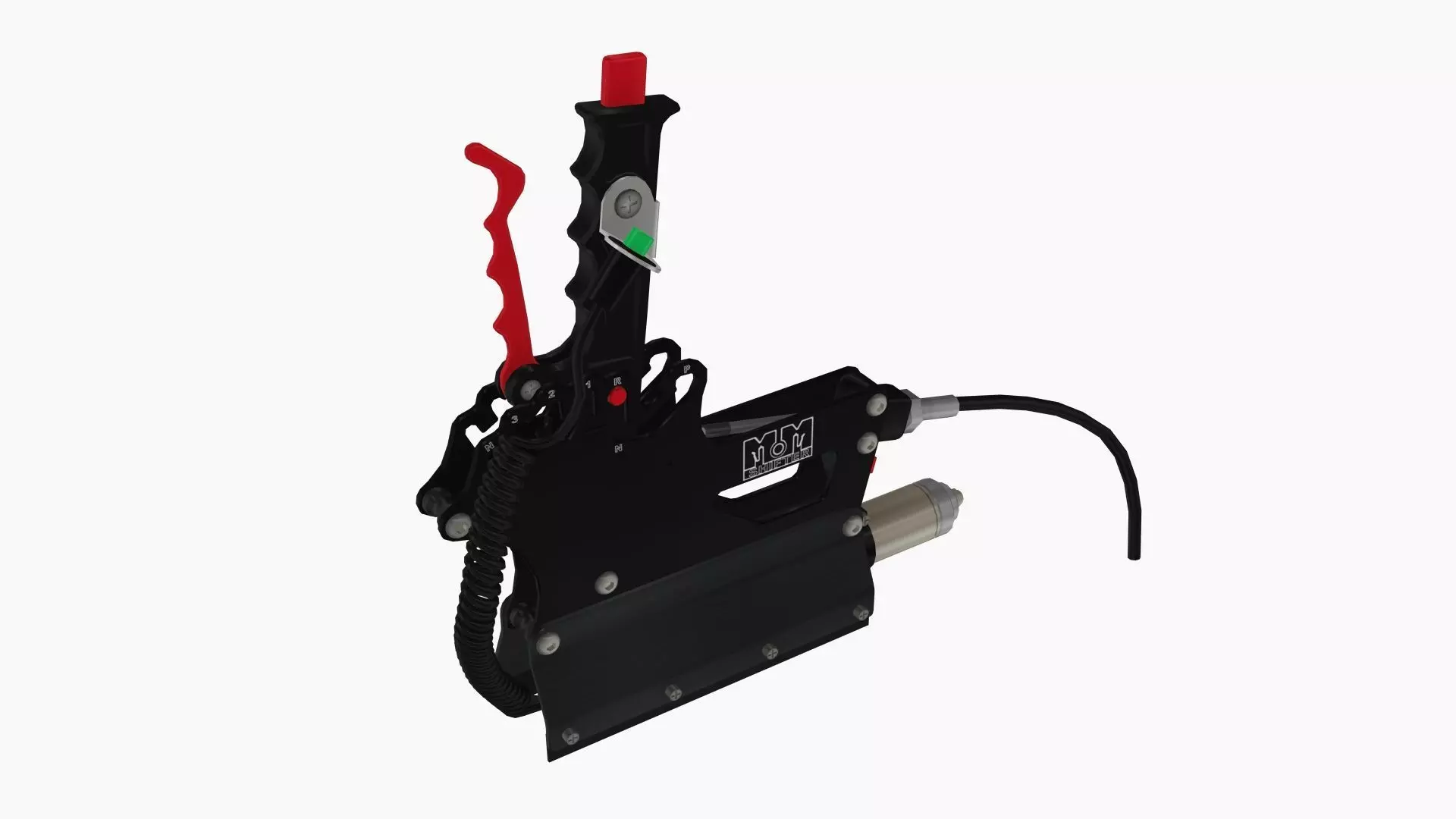 MM Billet 3 Speed complete shifter Low-poly 3D model_0