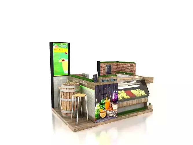 Kiosk - Juice spot 3D model
