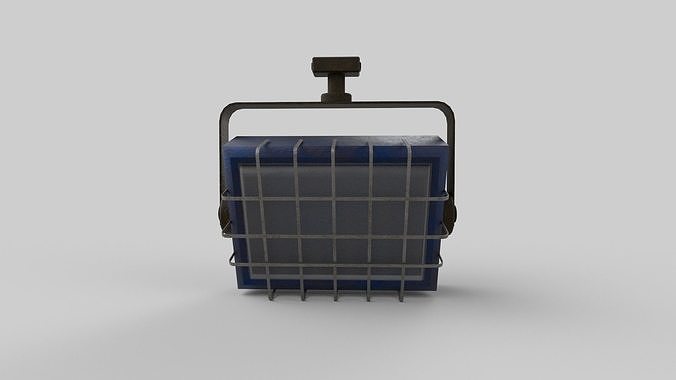 construction light Low-poly 3D model