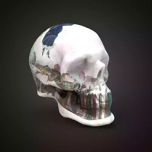 Shagal above the city scull