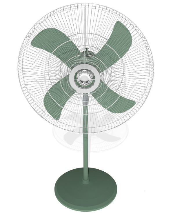 Stand Fan 3D model_4