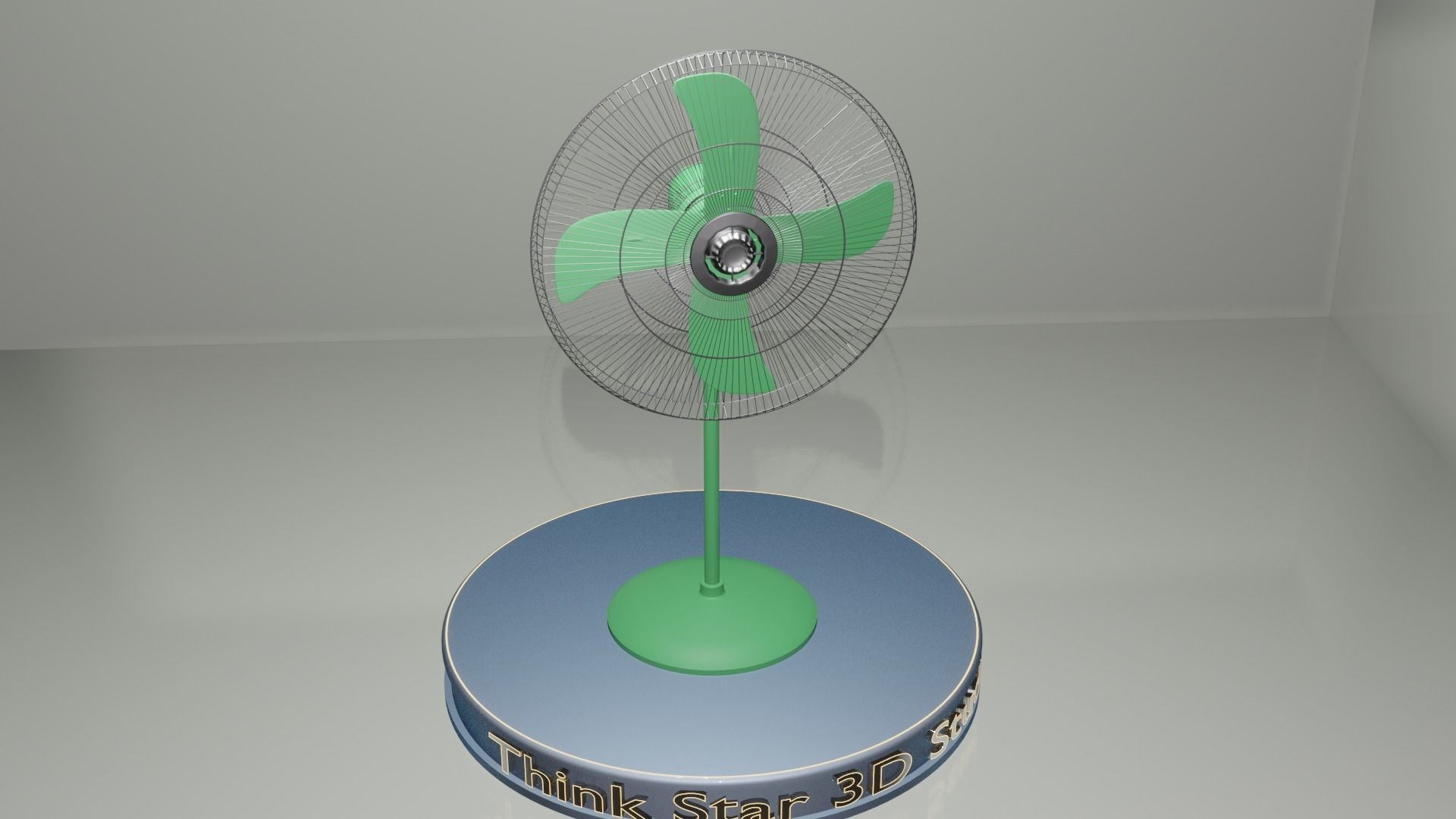 Stand Fan 3D model_5