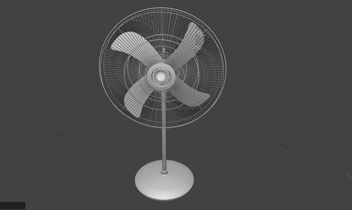 Stand Fan 3D model_3