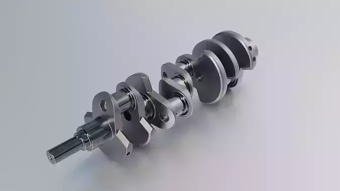 Crankshaft V8 3D model