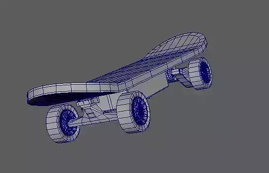 skateboard with wheels