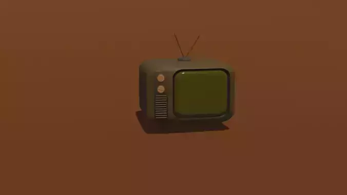 Retro cartoon style television