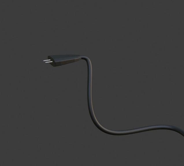 Retro cartoon style television 3D model_2