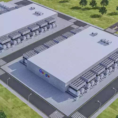 Google Data Center Building 3D model