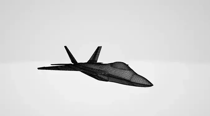 TAI TF-X National Domestic Production Advanced Jet Project Low-poly 3D model