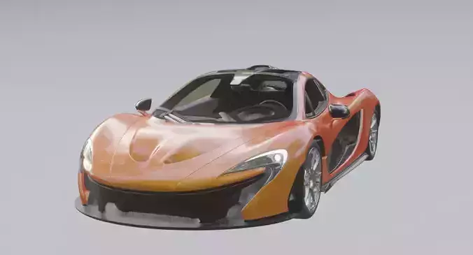 McLaren p1 Super Car Game Ready 3D model