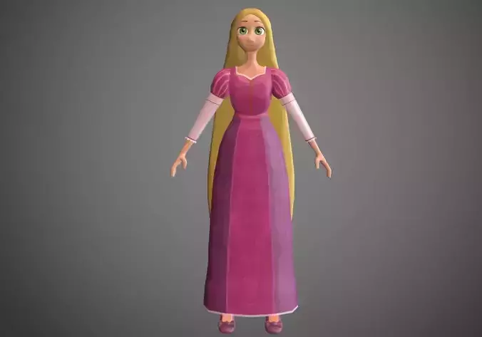 rapunzel princess cartoon girl