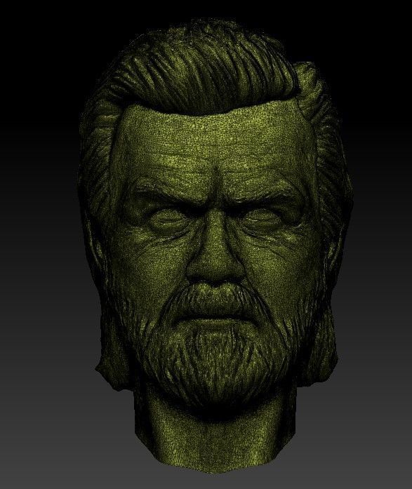 Obi-wan Kenobi Head -Serie 2022 Printable impresion 3D 3D print model_8