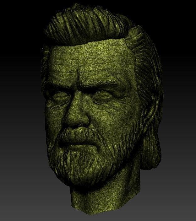 Obi-wan Kenobi Head -Serie 2022 Printable impresion 3D 3D print model_7