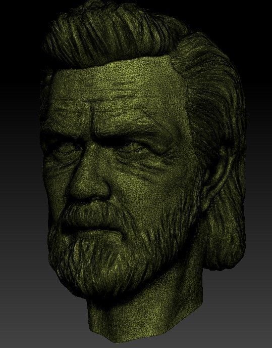 Obi-wan Kenobi Head -Serie 2022 Printable impresion 3D 3D print model_3