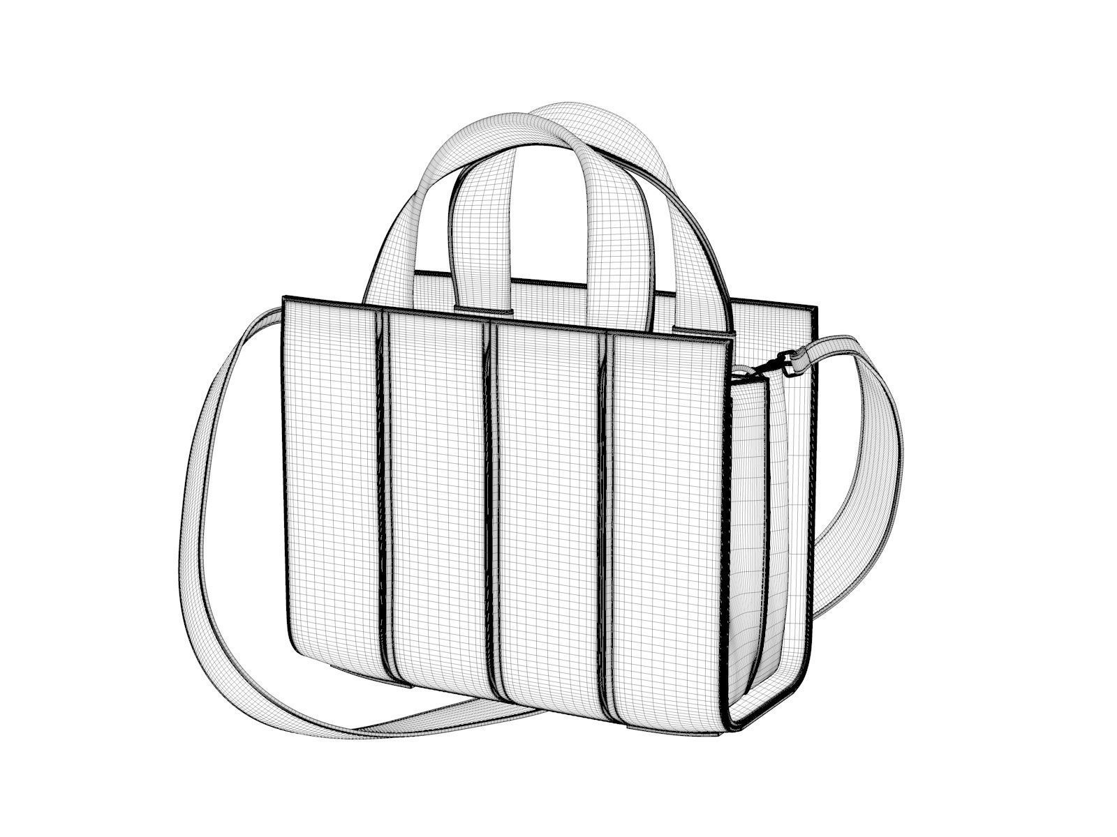 Small Whitney Bag 3D model_3