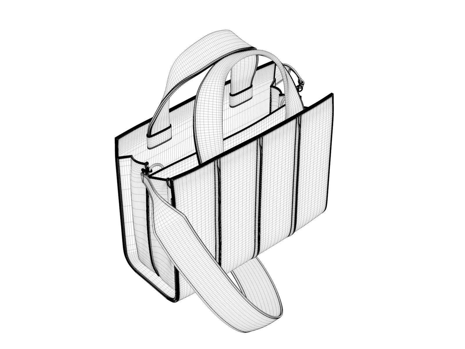 Small Whitney Bag 3D model_4