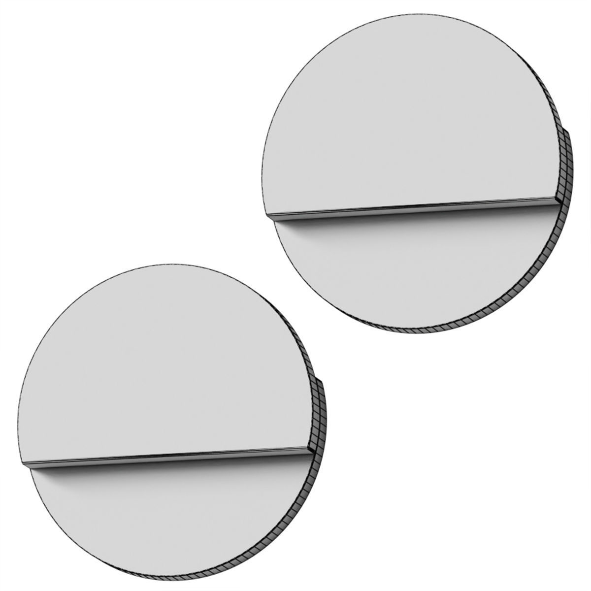 Richard Meier - Cycladic Circle Sconce 3D model_2