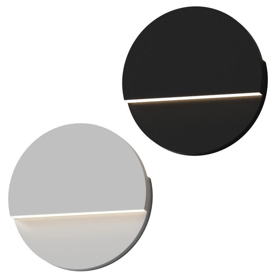 Richard Meier - Cycladic Circle Sconce 3D model_1