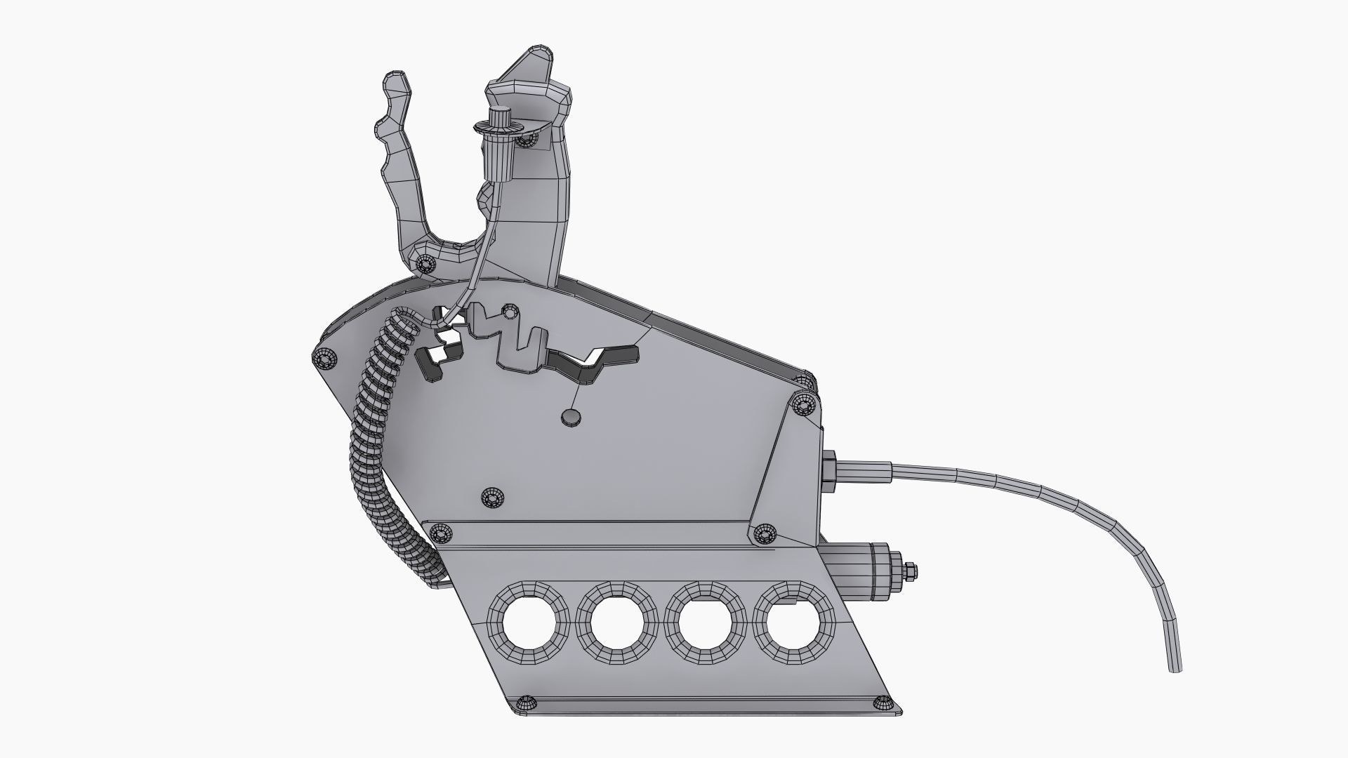 Precision Power Air shifter Low-poly 3D model_11