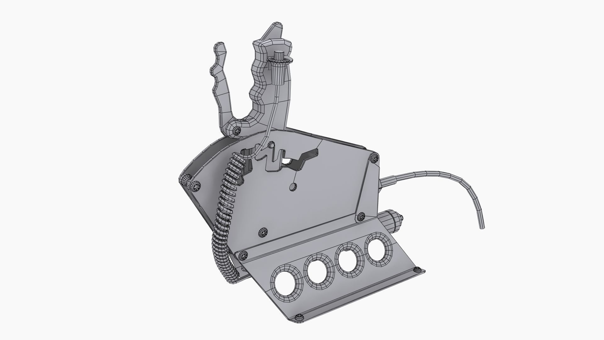 Precision Power Air shifter Low-poly 3D model_10