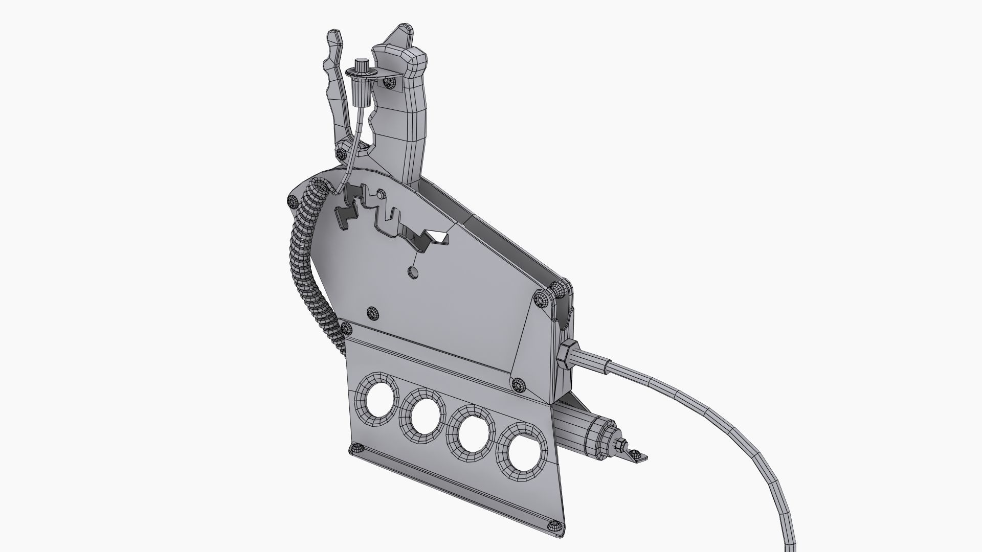 Precision Power Air shifter Low-poly 3D model_12