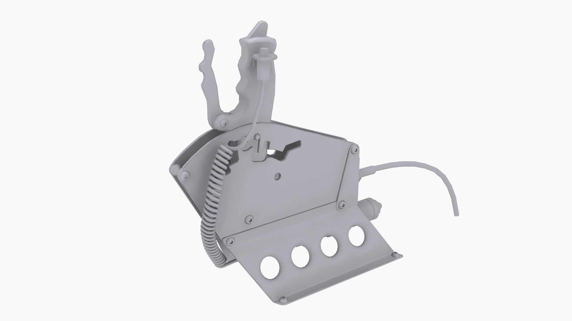 Precision Power Air shifter Low-poly 3D model_7