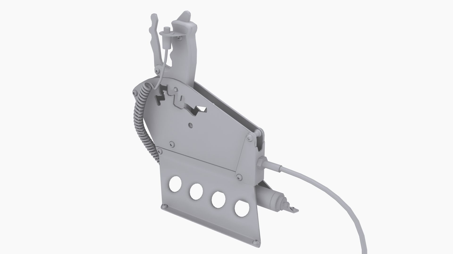 Precision Power Air shifter Low-poly 3D model_9