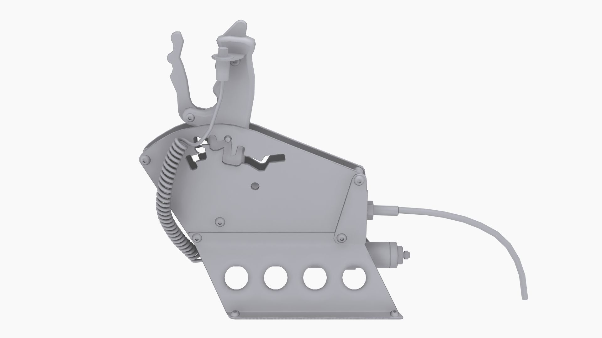 Precision Power Air shifter Low-poly 3D model_8