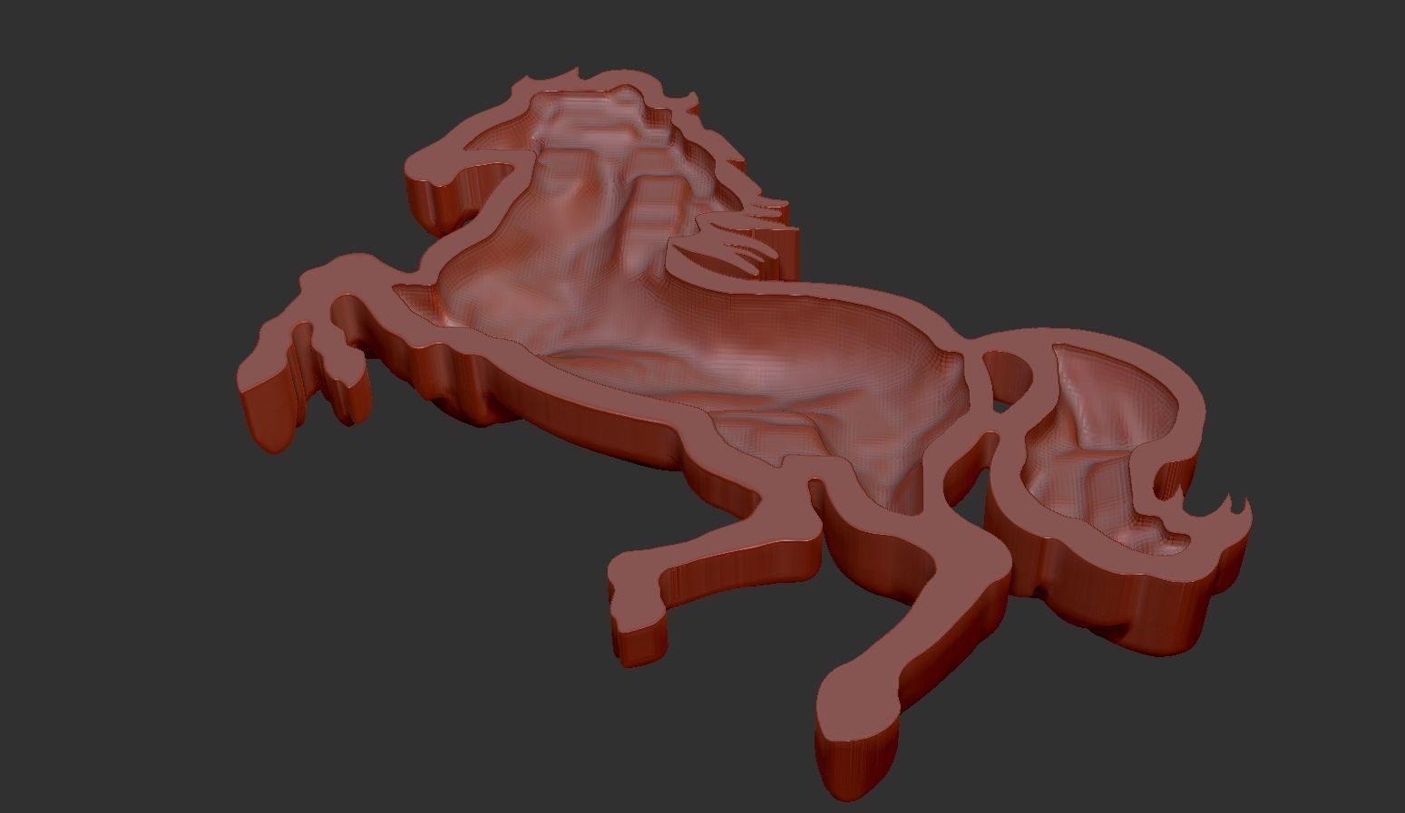 Horse Pendant  3D print model_6