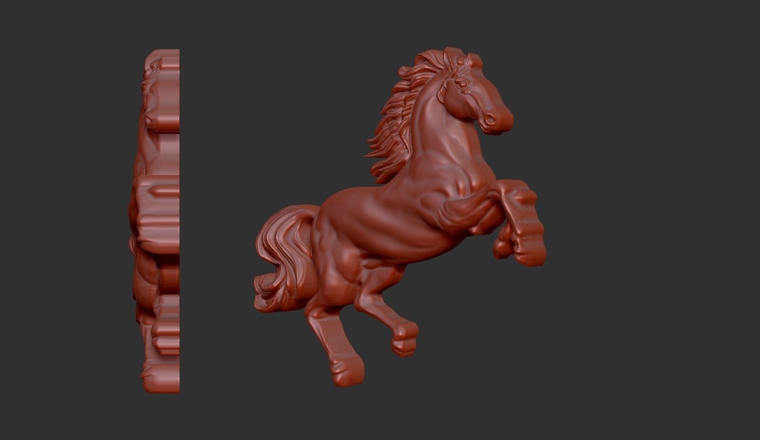 Horse Pendant  3D print model_5