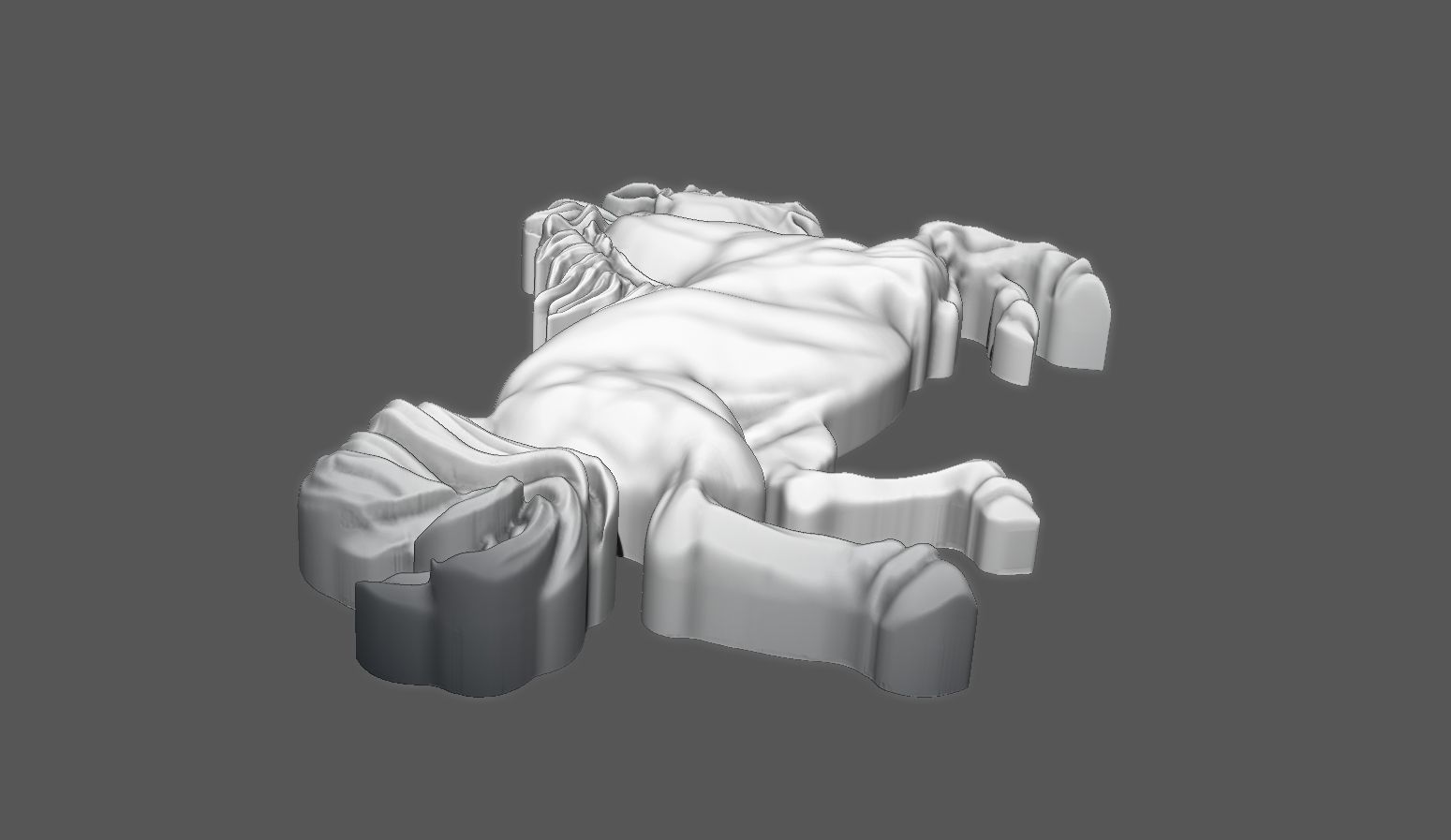 Horse Pendant  3D print model_3