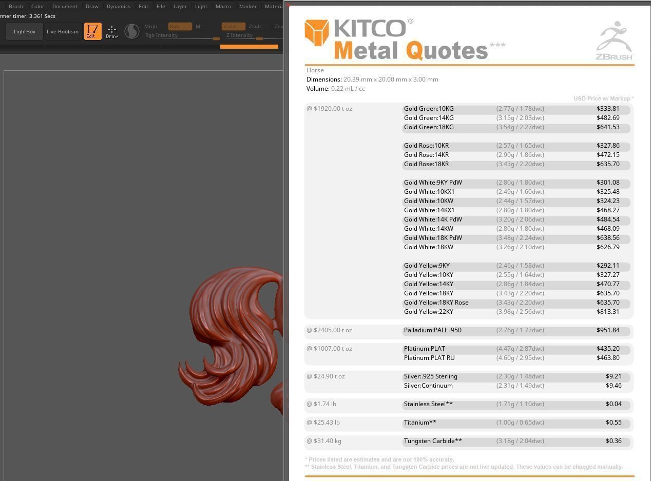 Horse Pendant  3D print model_8