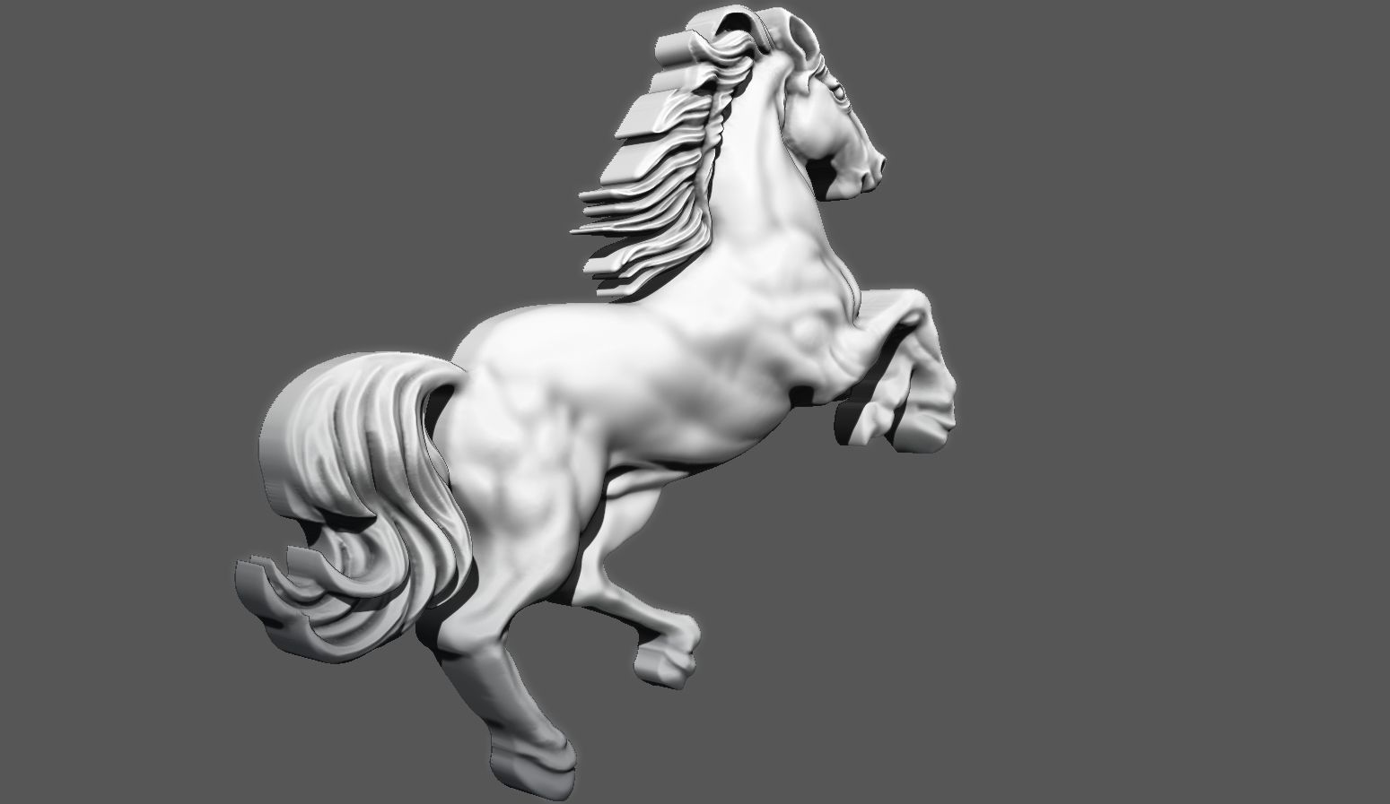 Horse Pendant  3D print model_10