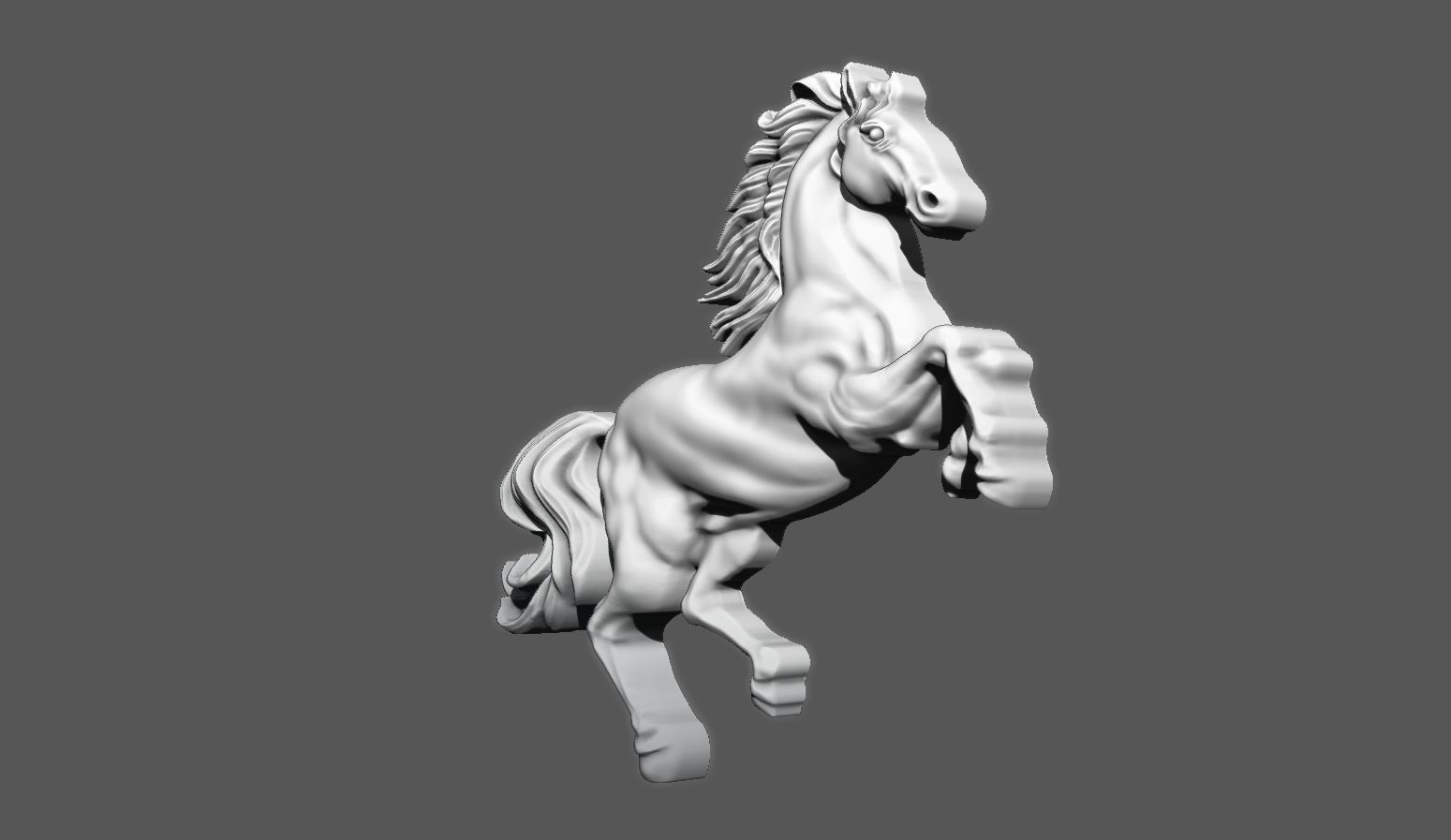 Horse Pendant  3D print model_1