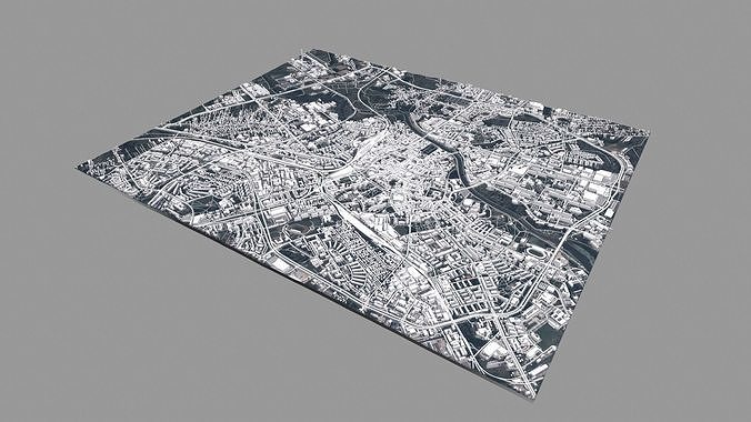 Cityscape Rzeszow Poland 3D model 7